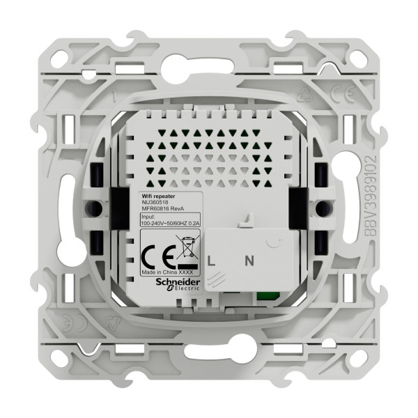Répéteur Wifi cobalt Schneider Odace 300Mb/s 2,4GHz 2 modules bornier à vis