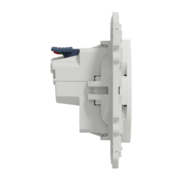 Odace - prise de courant 2p+t affleurante - connexion rapide, antibacterien