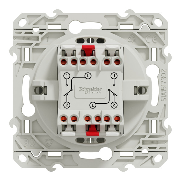 Odace, double va-et-vient, connexion rapide, à vis, antibacterien