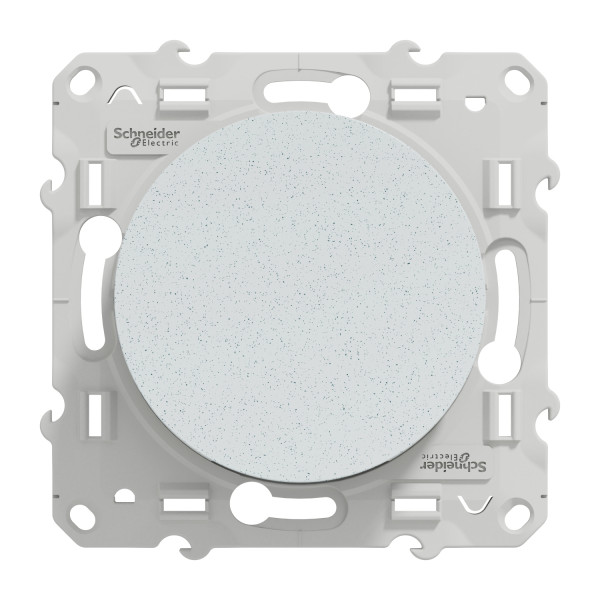Odace, poussoir blanc recyclé, 10 a, à vis