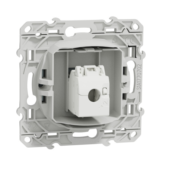 Odace, prise rj45 blanc recyclé, grade 3 (multimédia) cat. 6 stp, à vis