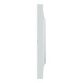 Odace styl, plaque blanc recyclé 2 postes horizontaux ou verticaux entraxe 71mm