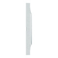 Odace styl, plaque blanc recyclé 3 postes horizontaux ou verticaux entraxe 71mm