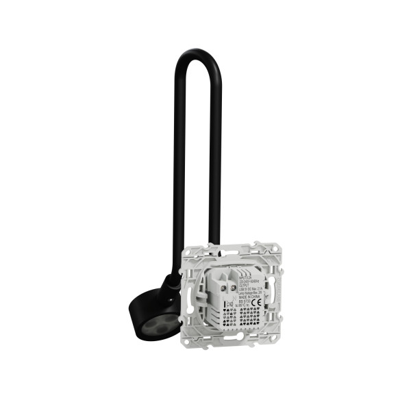 Liseuse avec prise USB blanche Schneider Odace Type A 2,1A
