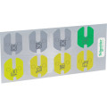 Schneider Odace lot de 10 feuilles de 8 autocollants de repérage pour prises de courant