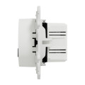 Prise USB double blanche Schneider Odace charge rapide type A+C 18W 3,4A