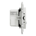 Prise USB Double Blanche Type A + C 5 Vcc 2,4 A Odace Schneider