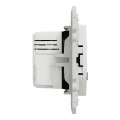 Prise USB double blanche Schneider Odace type A+C 5Vcc 2,4A