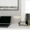 Prise USB double blanche Schneider Odace type A+C 5Vcc 2,4A