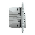 Prise chargeur USB blanc Schneider Odace type A 7,5W et C 45W forte puissance
