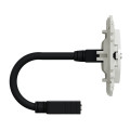 Prise HDMI Blanche Type A Odace Schneider Electric - Prise Femelle - Câble Femelle Arrière
