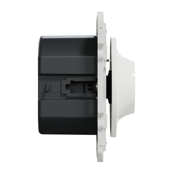 Interrupteur variateur rotatif blanc Schneider Odace LED 3 à 100W 2 ou 3 fils 