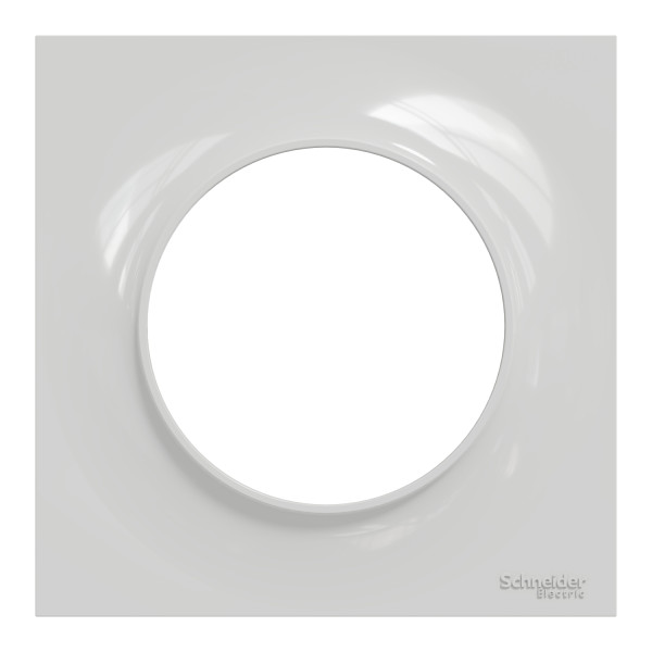 Plaque grise Schneider Odace Styl 1 poste