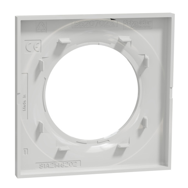 Plaque grise Schneider Odace Styl 1 poste