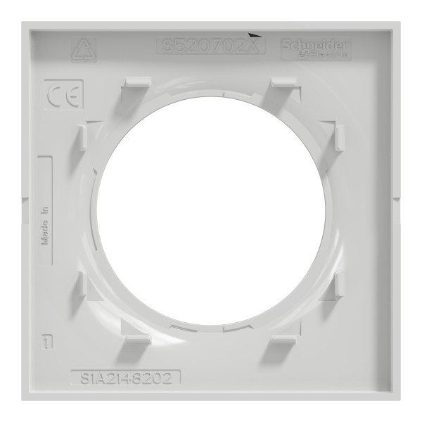 Plaque grise Schneider Odace Styl 1 poste