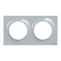 Plaque sable Schneider Odace Styl 2 postes entraxe 71mm horizontal ou vertical