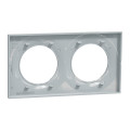 Plaque sable Schneider Odace Styl 2 postes entraxe 71mm horizontal ou vertical