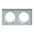 Plaque sable Schneider Odace Styl 2 postes entraxe 71mm horizontal ou vertical