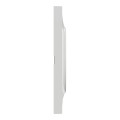 Plaque grise Schneider Odace Styl 3 postes entraxe 71mm horizontal ou vertical