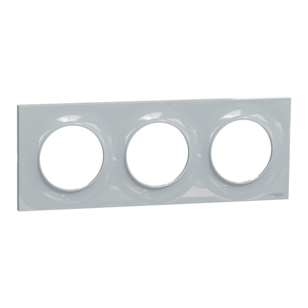 Plaque sable Schneider Odace Styl 3 postes entraxe 71mm horizontal ou vertical