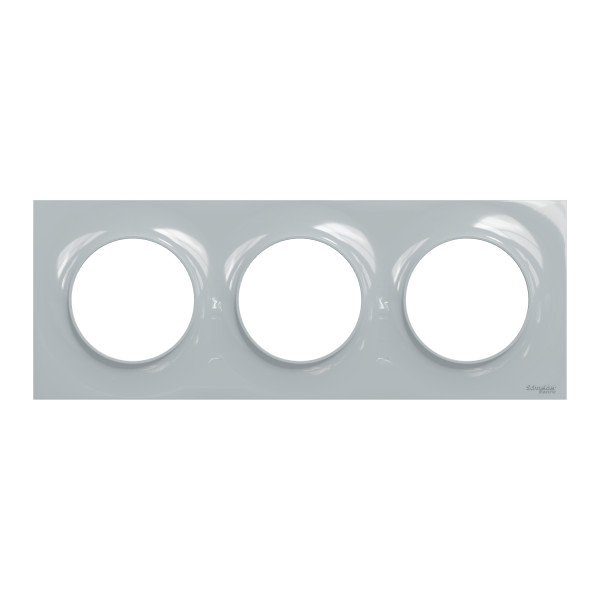 Plaque sable Schneider Odace Styl 3 postes entraxe 71mm horizontal ou vertical