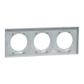 Plaque sable Schneider Odace Styl 3 postes entraxe 71mm horizontal ou vertical
