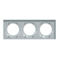 Plaque sable Schneider Odace Styl 3 postes entraxe 71mm horizontal ou vertical