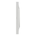 Plaque grise Schneider Odace Styl 4 postes entraxe 71mm horizontal ou vertical