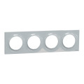Plaque sable Schneider Odace Styl 4 postes entraxe 71mm horizontal ou vertical