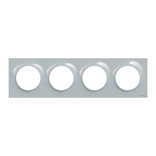 Plaque sable Schneider Odace Styl 4 postes entraxe 71mm horizontal ou vertical