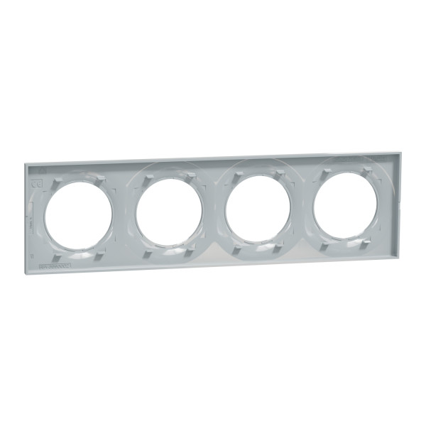 Plaque sable Schneider Odace Styl 4 postes entraxe 71mm horizontal ou vertical