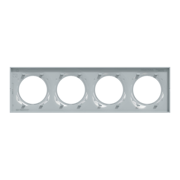Plaque sable Schneider Odace Styl 4 postes entraxe 71mm horizontal ou vertical