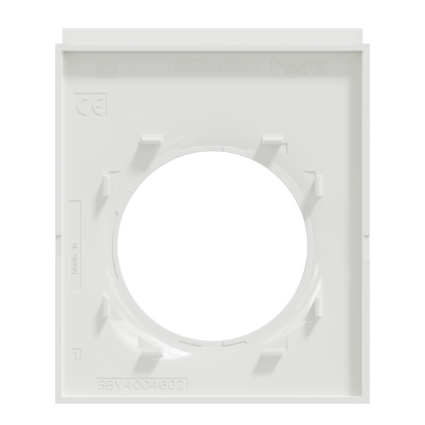 Plaque blanche avec support téléphone Schneider Odace Styl Pratic 1 poste