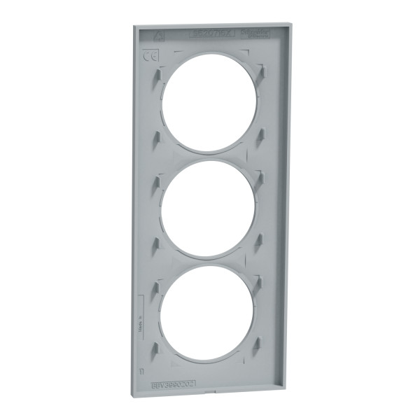 Odace Styl Plaque Sable 3 Postes Horizontaux Ou Verticaux Entraxe 57mm