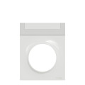 Plaque blanche avec porte etiquette Schneider Odace Styl Pratic 1 poste