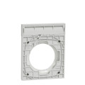 Plaque blanche avec porte etiquette Schneider Odace Styl Pratic 1 poste