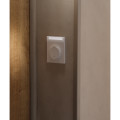 Plaque blanche avec porte etiquette Schneider Odace Styl Pratic 1 poste