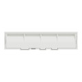 Plaque blanche porte etiquette Schneider Odace Styl Pratic avec bloc lumineux 1 poste