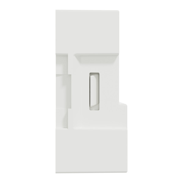Plaque blanche porte etiquette Schneider Odace Styl Pratic avec bloc lumineux 1 poste