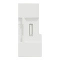 Plaque blanche porte etiquette Schneider Odace Styl Pratic avec bloc lumineux 1 poste