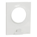 Plaque blanche avec pince multi-usage Schneider Odace Styl Pratic 1 poste