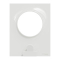 Plaque blanche avec pince multi-usage Schneider Odace Styl Pratic 1 poste