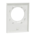 Plaque blanche avec pince multi-usage Schneider Odace Styl Pratic 1 poste
