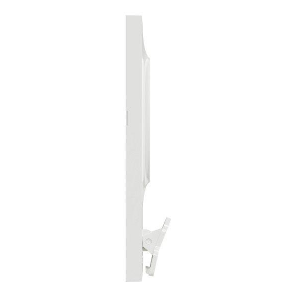 Plaque blanche avec pince multi-usage Schneider Odace Styl Pratic 1 poste