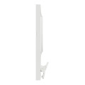 Plaque blanche avec pince multi-usage Schneider Odace Styl Pratic 1 poste