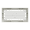 Cadre saillie blanc Schneider Odace Styl 2 postes entraxe 71mm