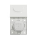 Plaque blanche avec cache souple Schneider Odace Styl Pratic 1 poste IP44