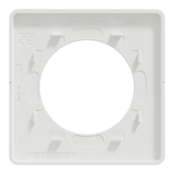 Plaque Odace Touch Schneider Bronze Brossé avec Liseré blanc – 1 Poste
