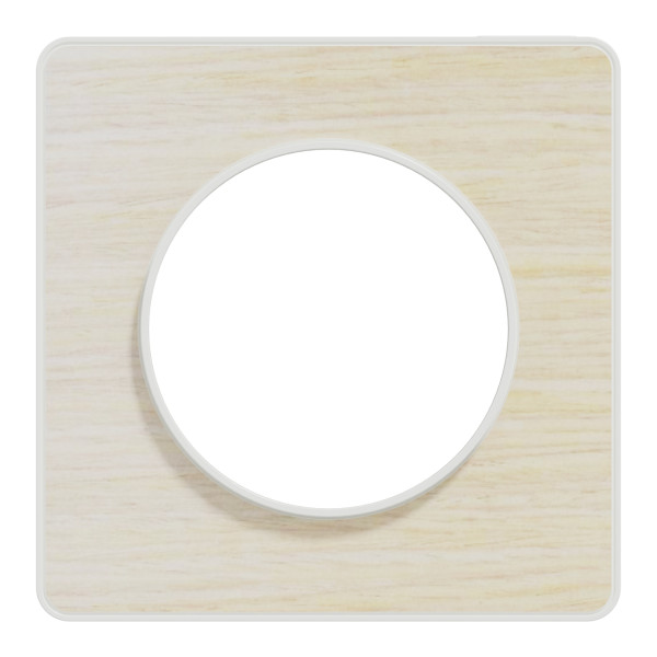 Plaque bois nordique Schneider Odace 1 poste