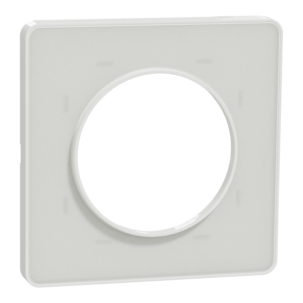 Schneider Odace Touch plaque Translucide Blanc 1 poste